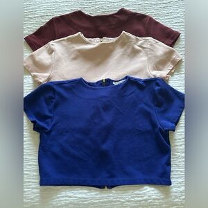 Stella Luce cropped top bundle. Size L